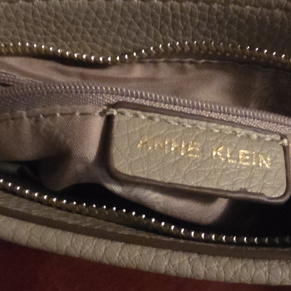 Anne Klein Beige Crocodile-Pattern Crossbody Bag - image 2